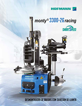 monty® 3300-26 Racing GP PLUS Smontagomme con palo ribaltabile brochure